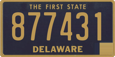 DE license plate 877431