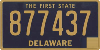 DE license plate 877437