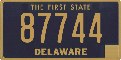 DE license plate 87744