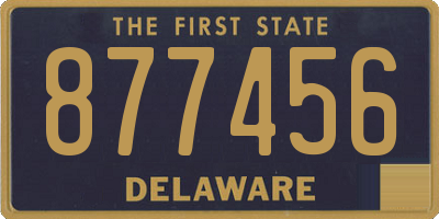 DE license plate 877456