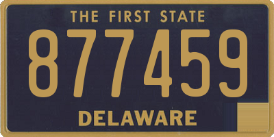 DE license plate 877459