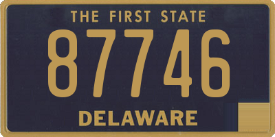 DE license plate 87746
