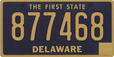 DE license plate 877468