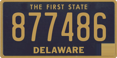 DE license plate 877486