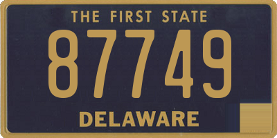 DE license plate 87749