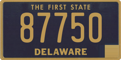 DE license plate 87750