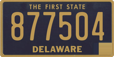 DE license plate 877504