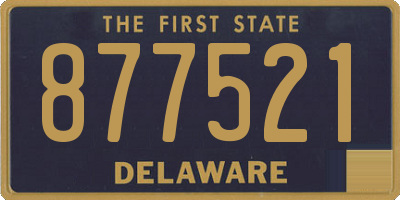 DE license plate 877521