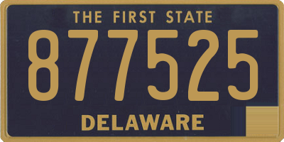 DE license plate 877525