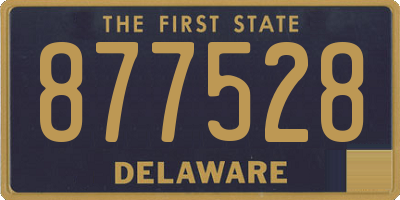 DE license plate 877528