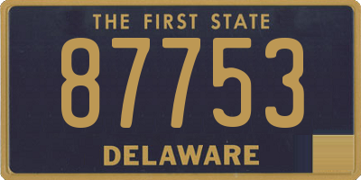 DE license plate 87753