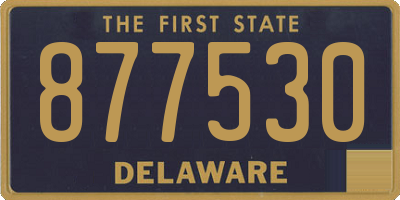 DE license plate 877530