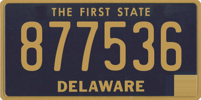 DE license plate 877536