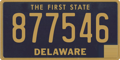 DE license plate 877546