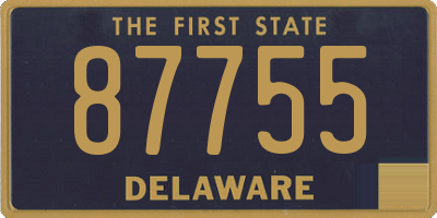 DE license plate 87755