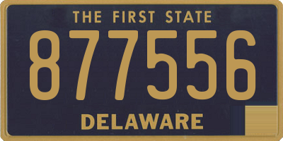 DE license plate 877556