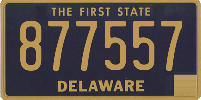 DE license plate 877557