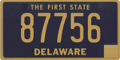 DE license plate 87756