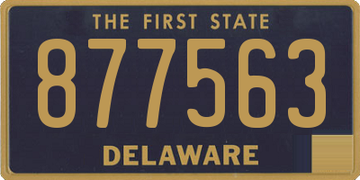 DE license plate 877563