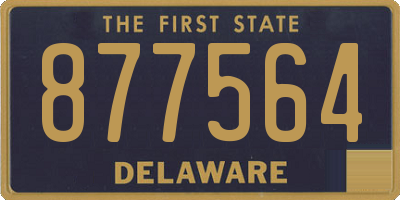 DE license plate 877564