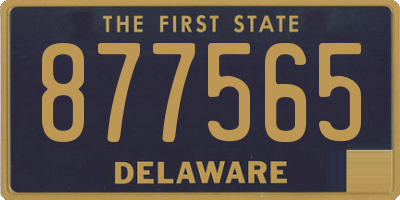 DE license plate 877565