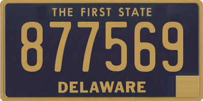 DE license plate 877569