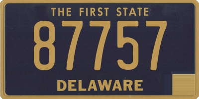 DE license plate 87757