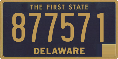 DE license plate 877571