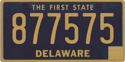 DE license plate 877575