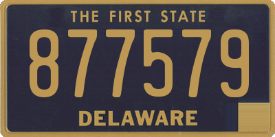 DE license plate 877579