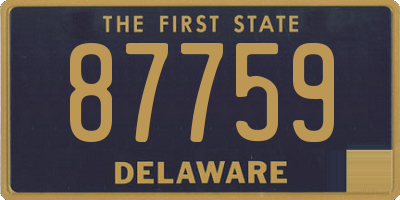 DE license plate 87759