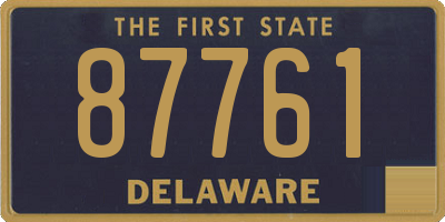 DE license plate 87761