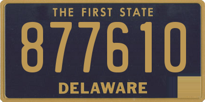 DE license plate 877610