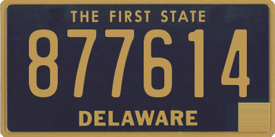 DE license plate 877614