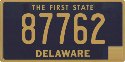 DE license plate 87762