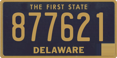 DE license plate 877621