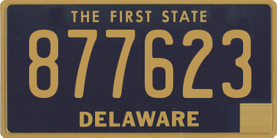 DE license plate 877623