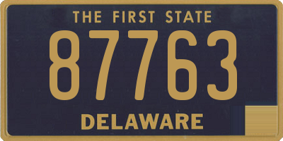 DE license plate 87763