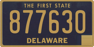 DE license plate 877630