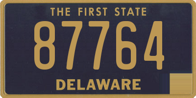DE license plate 87764