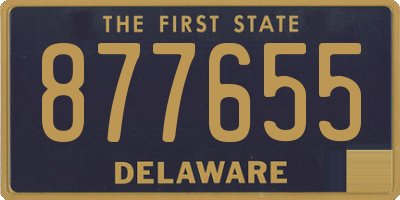 DE license plate 877655