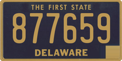 DE license plate 877659