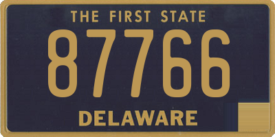 DE license plate 87766