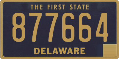 DE license plate 877664