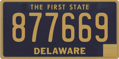DE license plate 877669