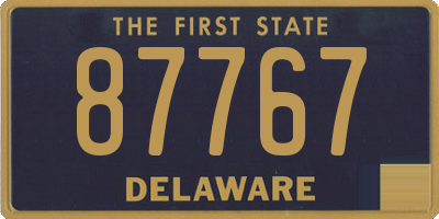 DE license plate 87767