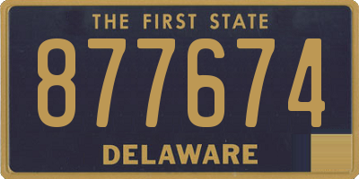 DE license plate 877674