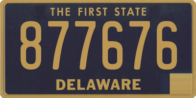 DE license plate 877676