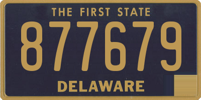 DE license plate 877679