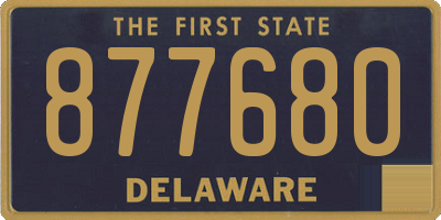 DE license plate 877680
